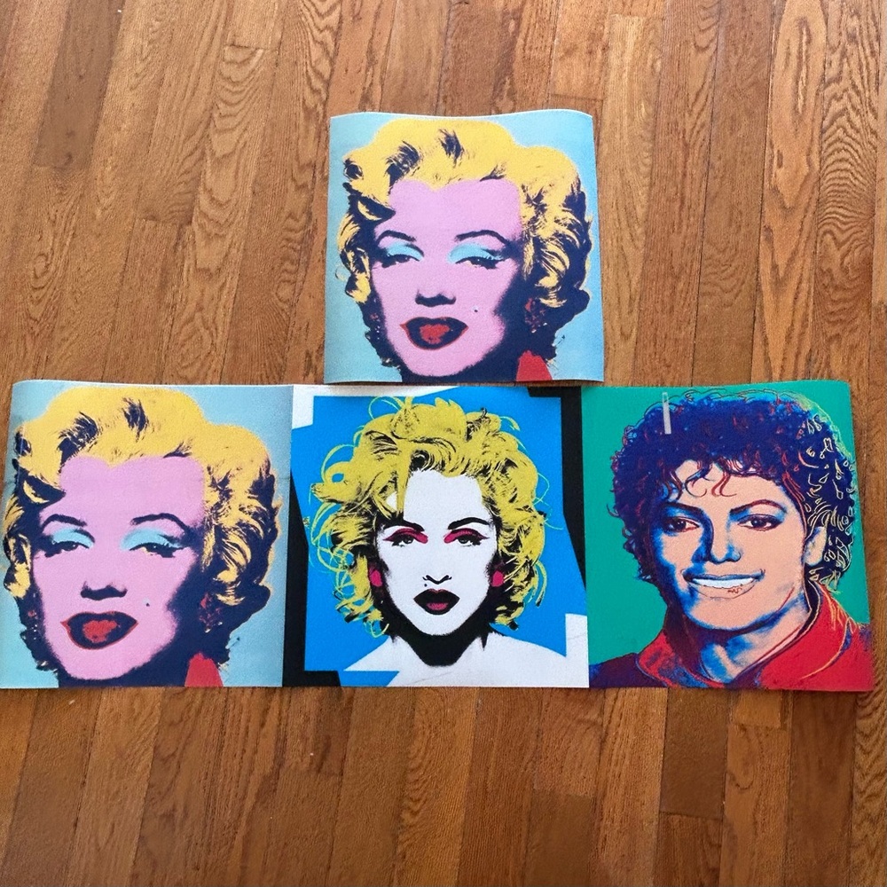 Andy Warhol Marilyn Monroe Michael Jackson Madonna Wall Pop Art Artwork